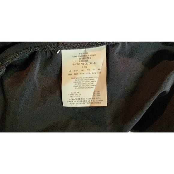 Tropical Escape Geometric Swim Dress Plus Size 20W Black One-Piece Swimsuit- New - Picture 6 of 6